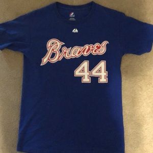 Hank Aaron Atlanta Braves Jersey Tee